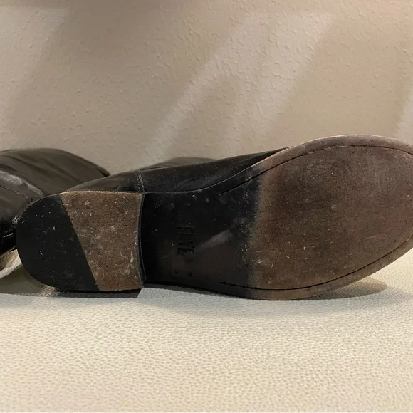 Frye “Melissa” Black Leather Zip Boots - Picture 8 of 10